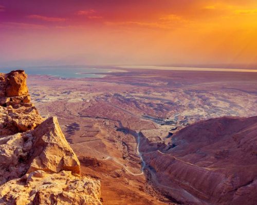 Coucher de soleil à Massada, excursion à Ein Gedi et à la Mer Morte